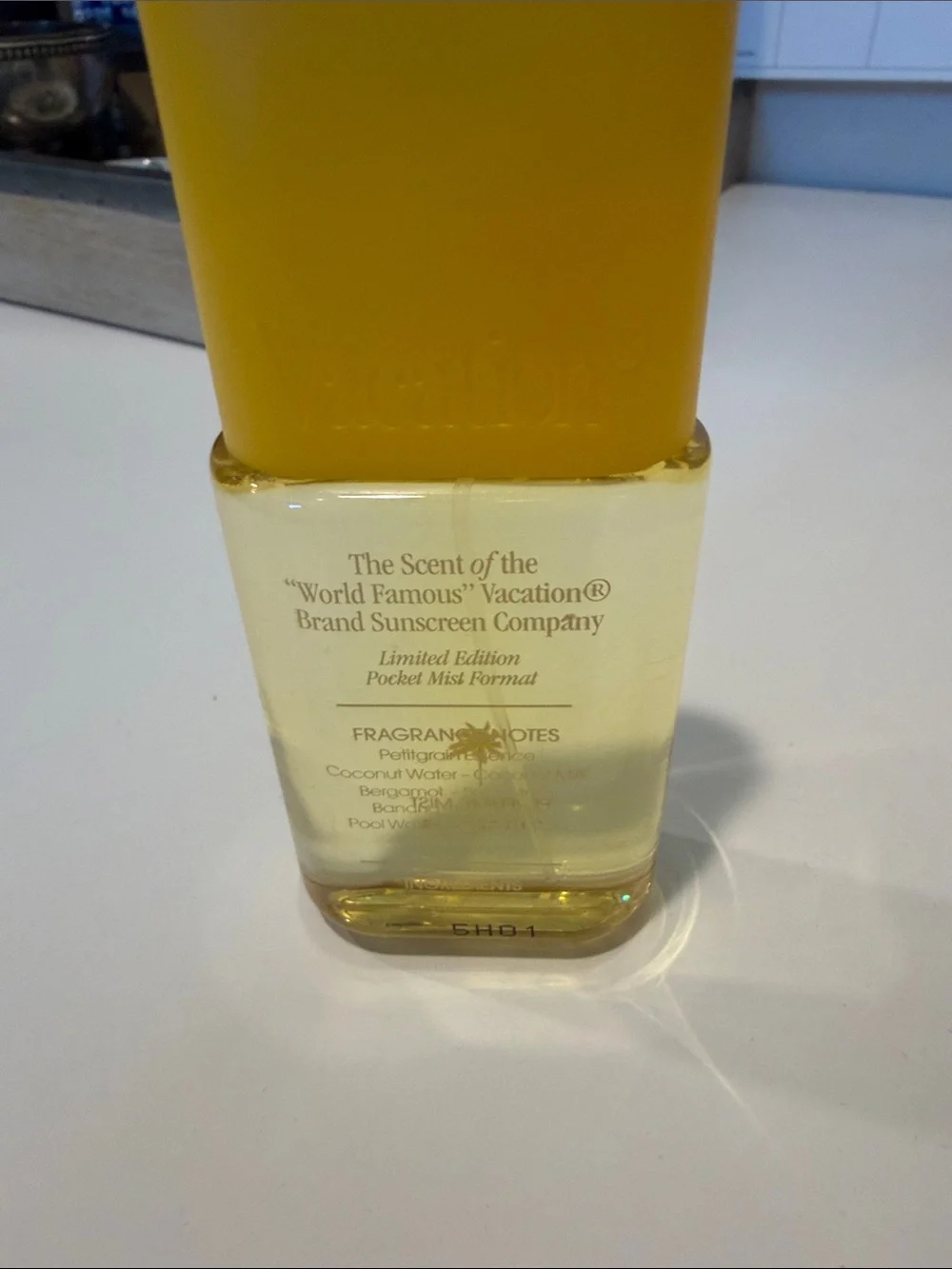Vacation Yellow Portable Sanitizing Spray by Vacation